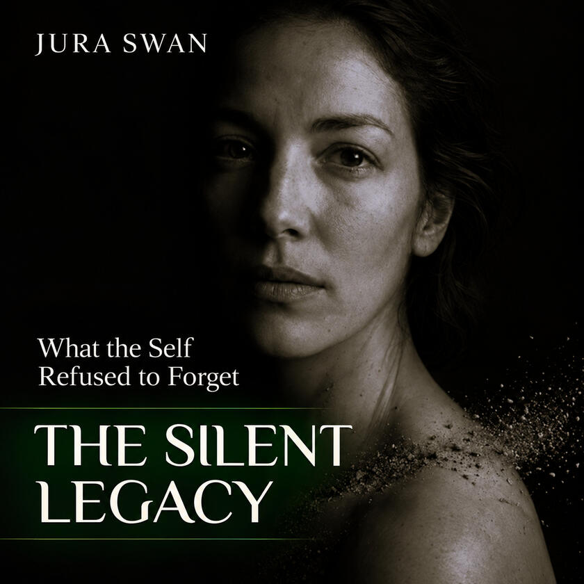 The Silent Legacy Cover of The Silent Legacy by Jura Swan, showing a woman’s face against a dark background.